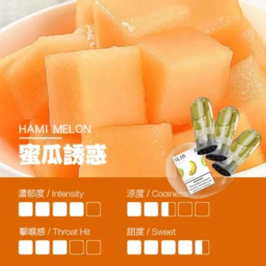 蜜瓜誘惑｜哩亞煙彈 ILIA一代霧化彈 2.5ml/3枚入 #熱銷口味#